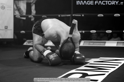 2011-04-30 Ring Rules 3419 Thai Boxe - 69kg - Micael Colaj ITA - Luca DInsanto ITA